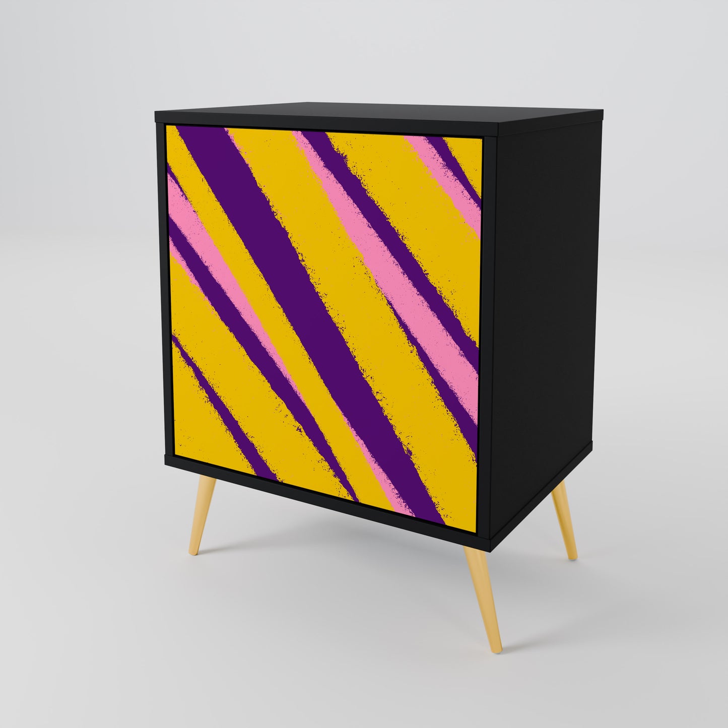 DREAMS COME TRUE 1-Door Sideboard in Black Finish