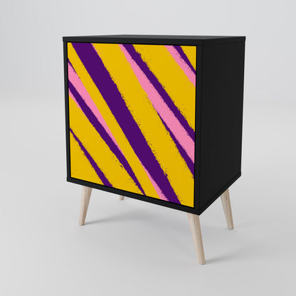DREAMS COME TRUE 1-Door Sideboard in Black Finish