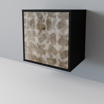 SLIGHTLY BLURRED 1-Door Sideboard in Black Finish