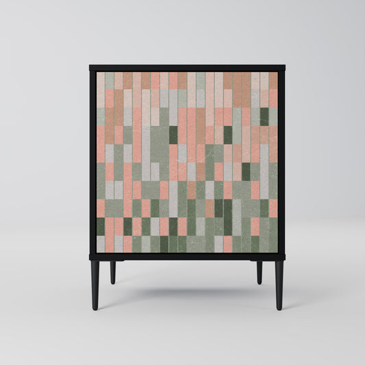 BUILDING THE FUTURE 1-Door Sideboard in Black Finish