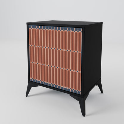 HYPNOTIC GATE 1-Door Sideboard in Black Finish