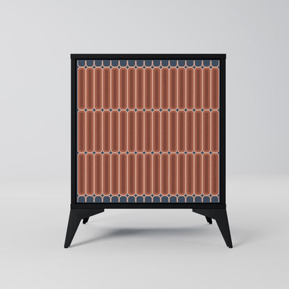 HYPNOTIC GATE 1-Door Sideboard in Black Finish