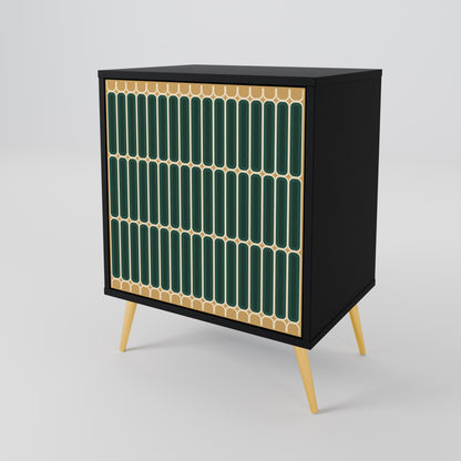 Credenza ILUSION GATE a 1 anta con finitura nera