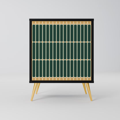 Credenza ILUSION GATE a 1 anta con finitura nera