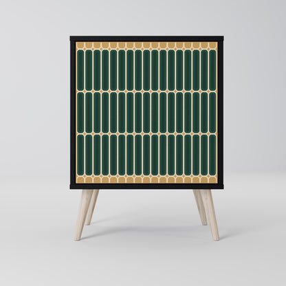 Credenza ILUSION GATE a 1 anta con finitura nera