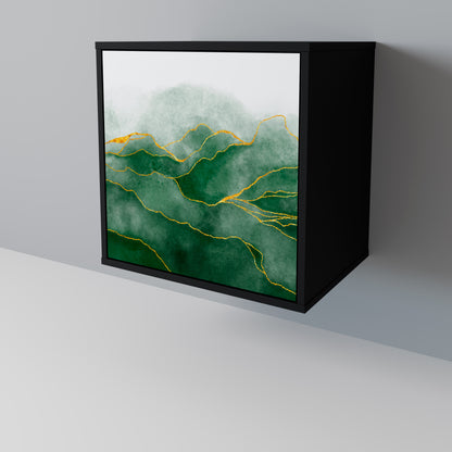 EXPENSIVE NATURE 1-Door Sideboard in Black Finish