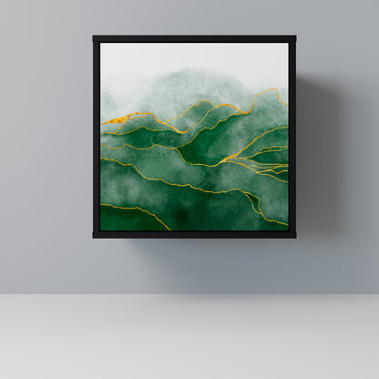 Credenza EXPENSIVE NATURE a 1 anta con finitura nera