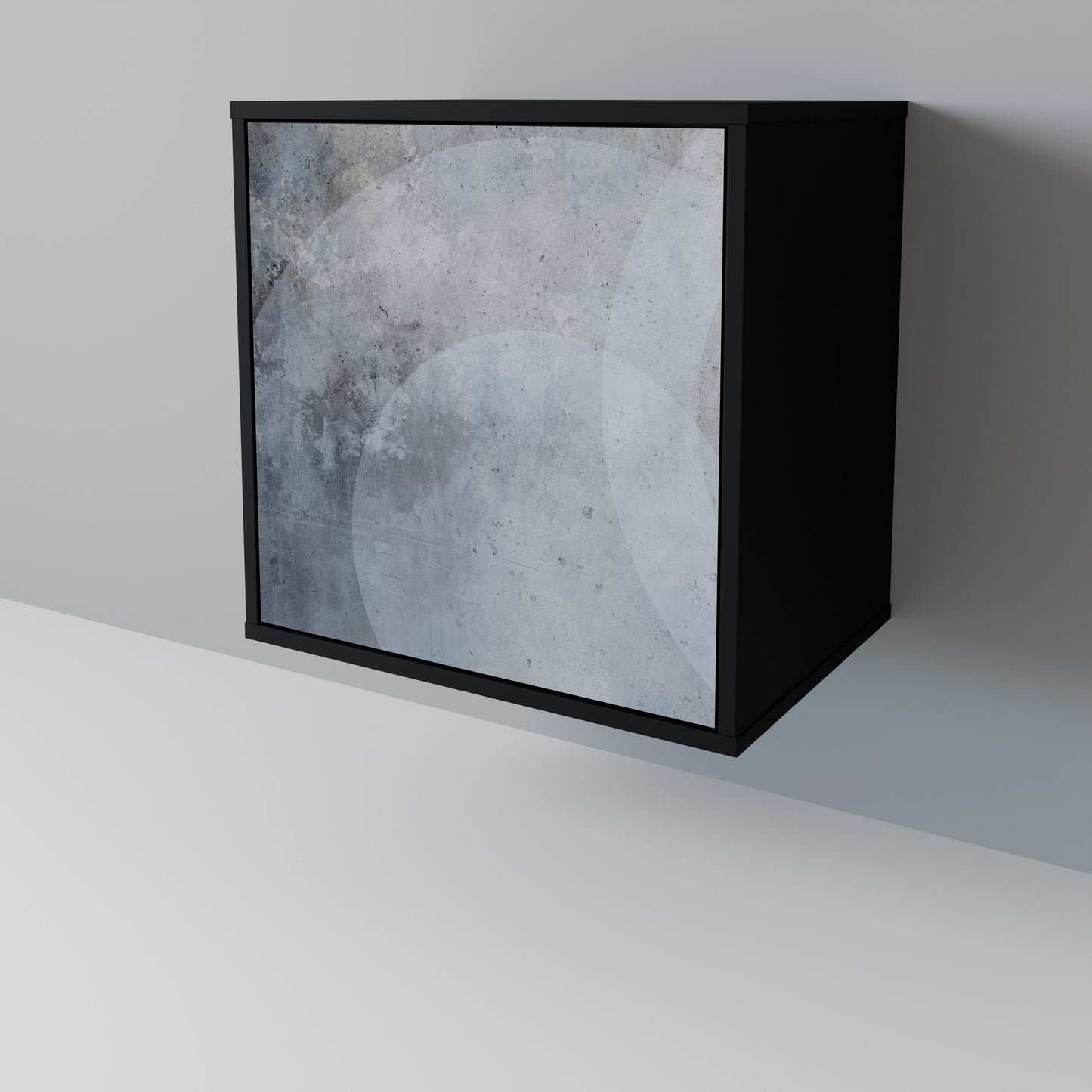 MUTED ARC 1-Door Sideboard in Black Finish