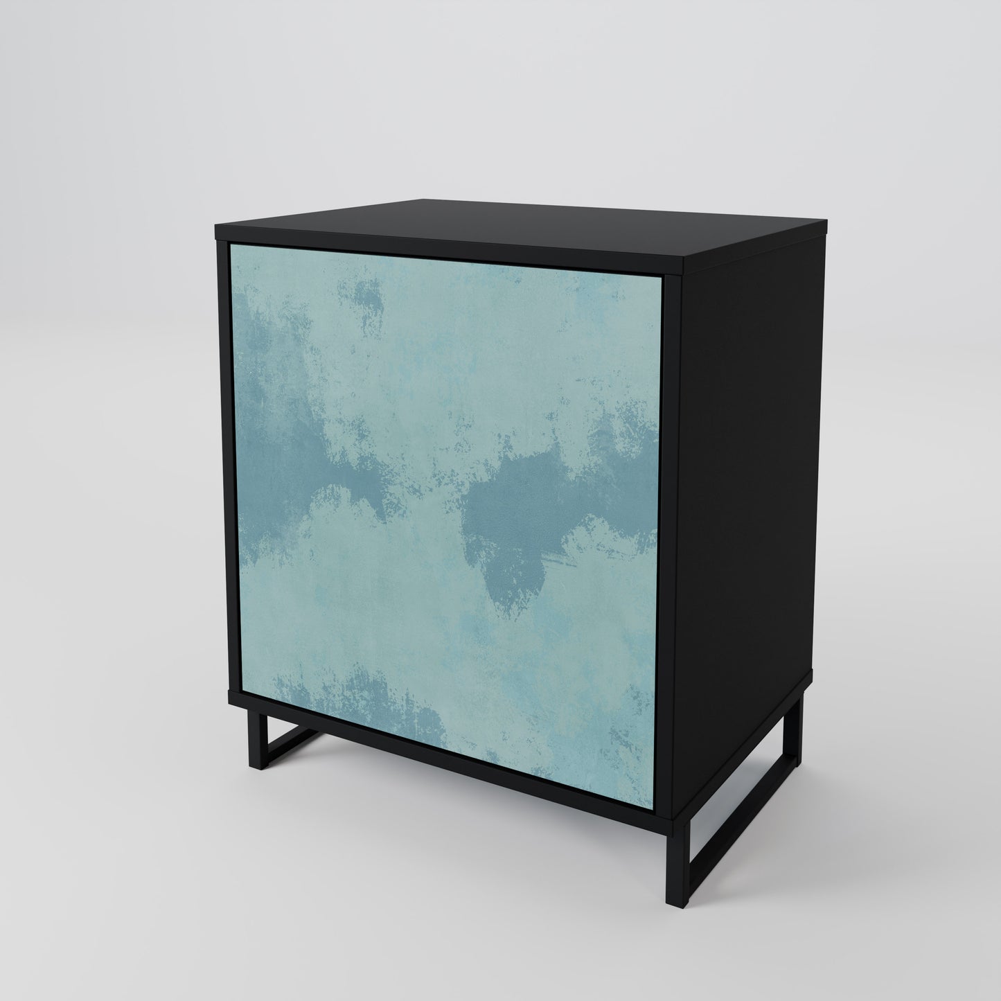 Credenza SKY WASH a 1 anta con finitura nera