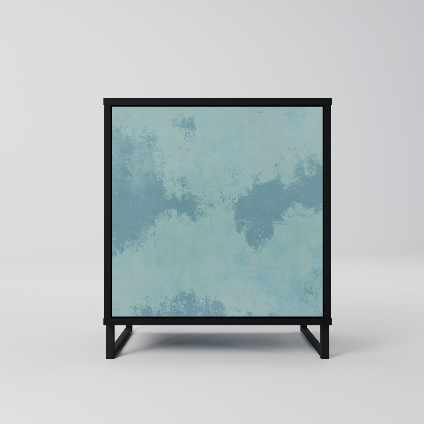 SKY WASH 1-Door Sideboard in Black Finish