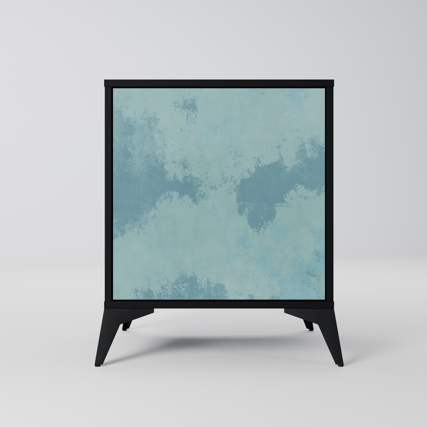 SKY WASH 1-Door Sideboard in Black Finish