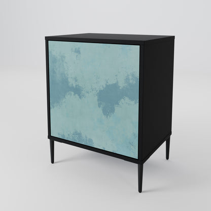 Credenza SKY WASH a 1 anta con finitura nera