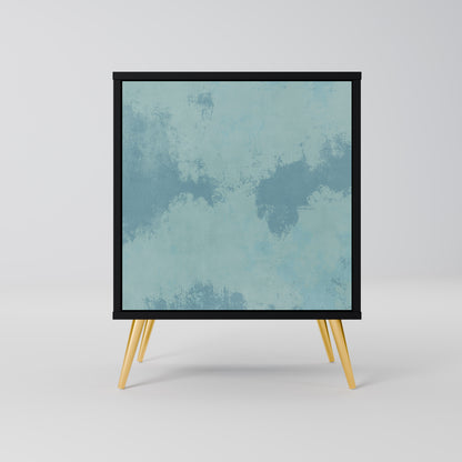 Credenza SKY WASH a 1 anta con finitura nera