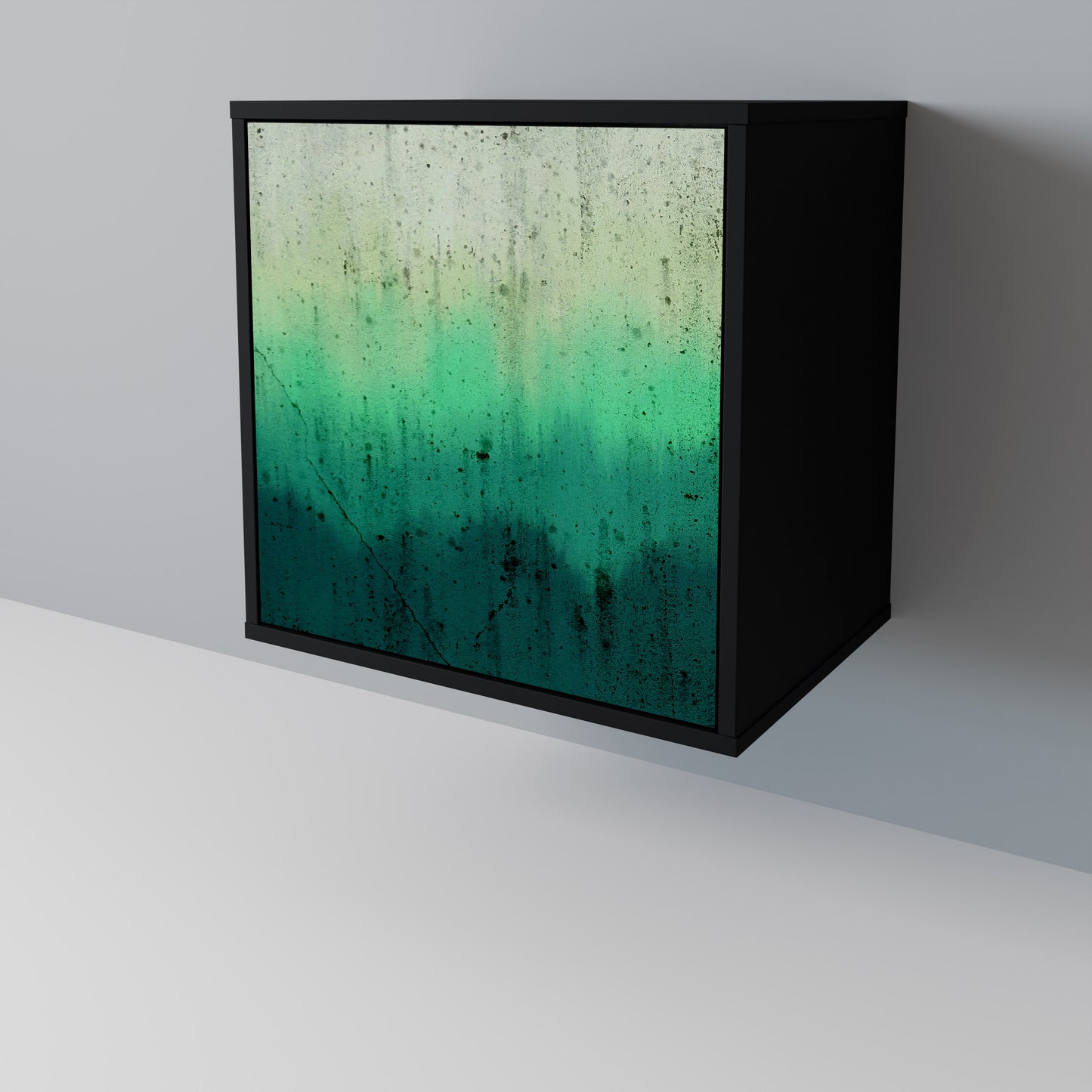 NORTHERN LIGHTS 1-Door Sideboard in Black Finish