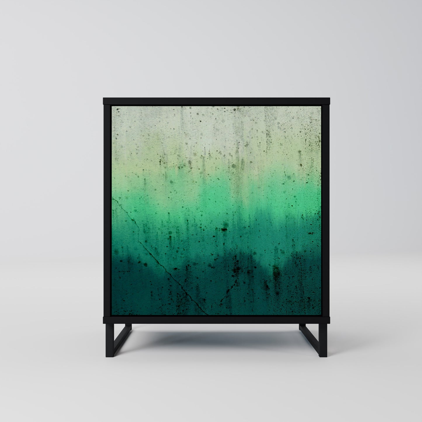 NORTHERN LIGHTS 1-Door Sideboard in Black Finish