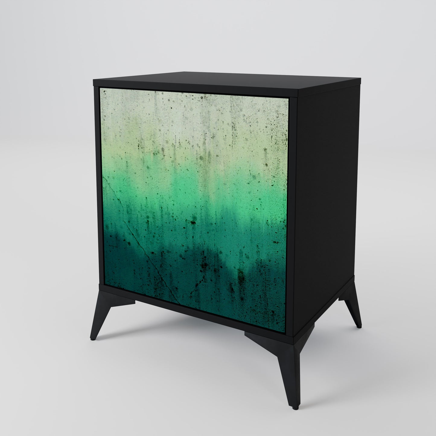 NORTHERN LIGHTS 1-Door Sideboard in Black Finish