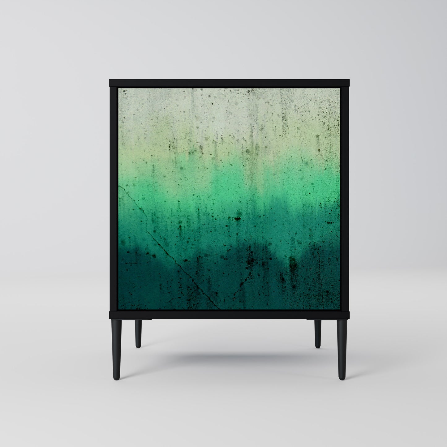 NORTHERN LIGHTS 1-Door Sideboard in Black Finish