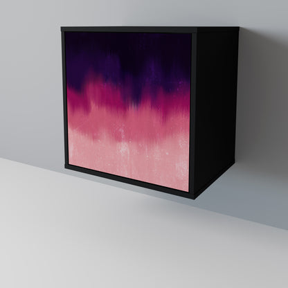 Credenza AURORA BOREALIS a 1 anta con finitura nera