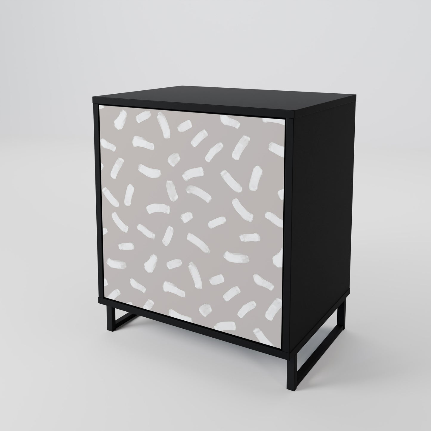 PASSING SECONDS 1-Door Sideboard in Black Finish