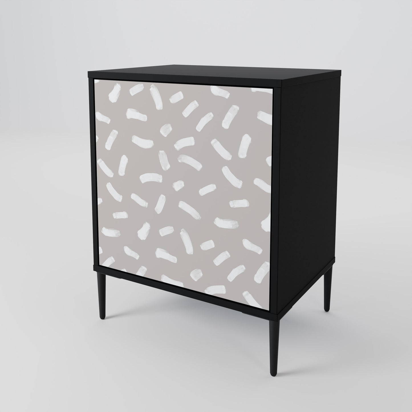 PASSING SECONDS 1-Door Sideboard in Black Finish