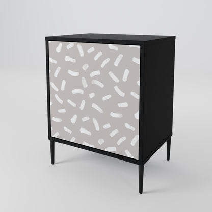 PASSING SECONDS 1-Door Sideboard in Black Finish