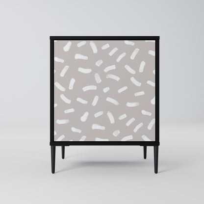 PASSING SECONDS 1-Door Sideboard in Black Finish