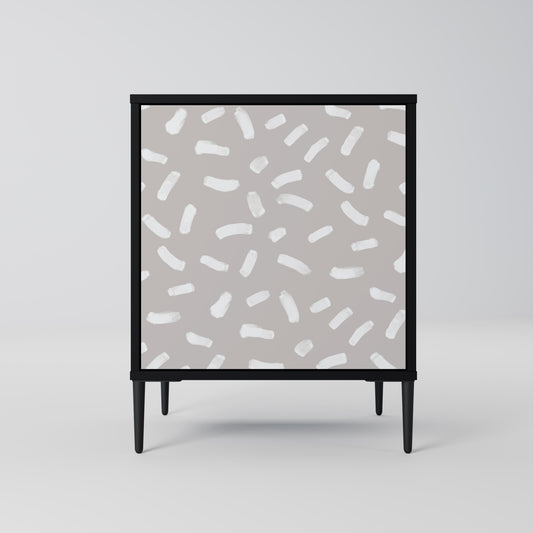 PASSING SECONDS 1-Door Sideboard in Black Finish