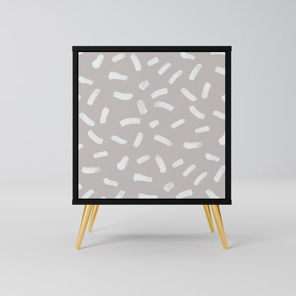 PASSING SECONDS 1-Door Sideboard in Black Finish