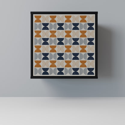 Credenza a 1 anta REFLECTION RANGE con finitura nera