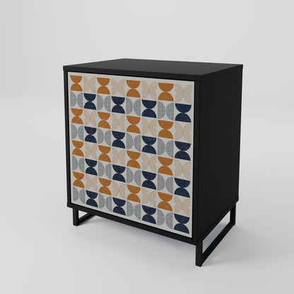 Credenza a 1 anta REFLECTION RANGE con finitura nera