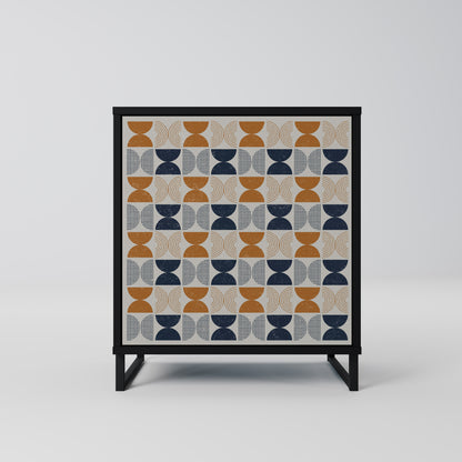 Credenza a 1 anta REFLECTION RANGE con finitura nera