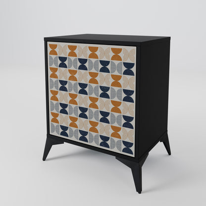 Credenza a 1 anta REFLECTION RANGE con finitura nera