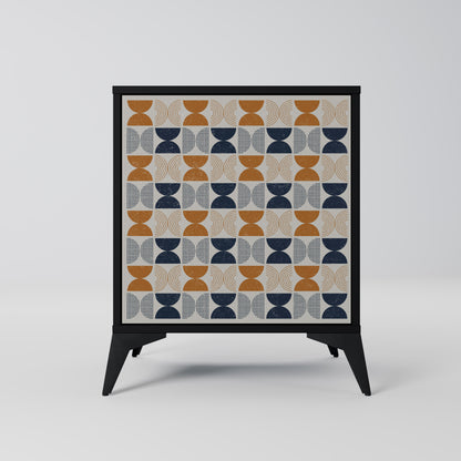 Credenza a 1 anta REFLECTION RANGE con finitura nera