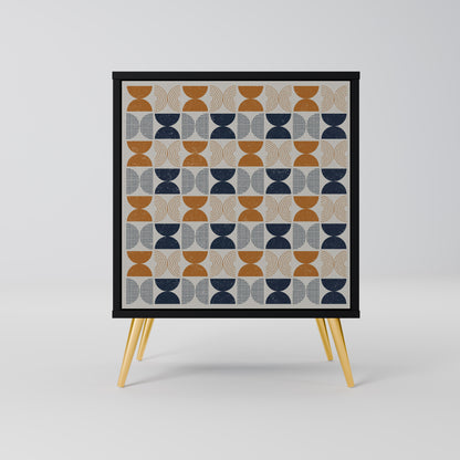 Credenza a 1 anta REFLECTION RANGE con finitura nera