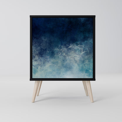 CELESTIAL FALL 1-Door Sideboard in Black Finish