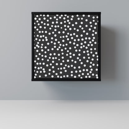 BLINDING LIGHTS 1-Door Sideboard in Black Finish