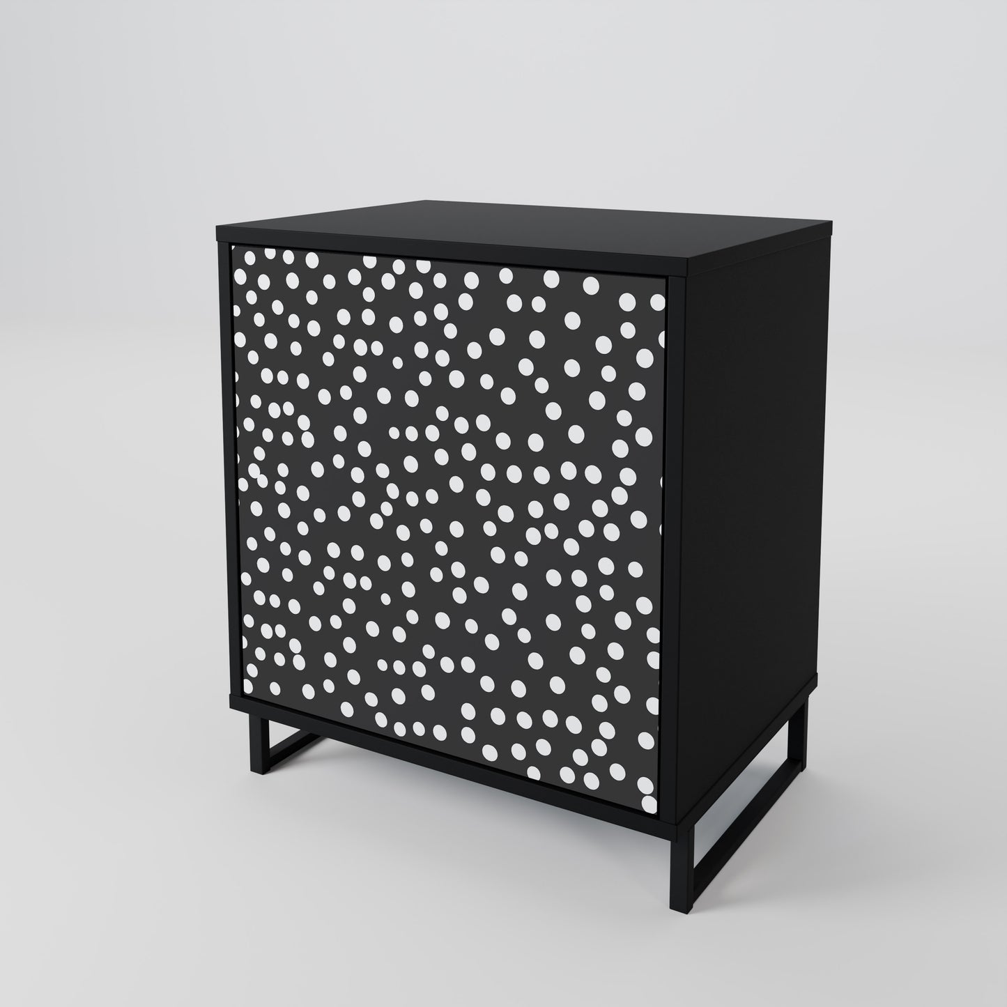Credenza BLINDING LIGHTS a 1 anta con finitura nera