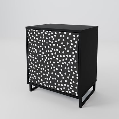 Credenza BLINDING LIGHTS a 1 anta con finitura nera