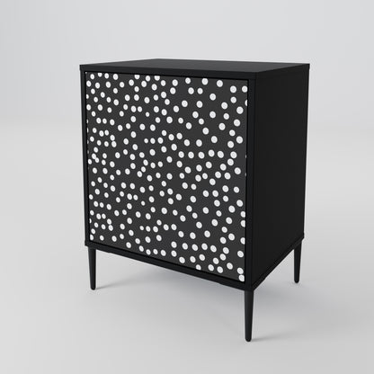 Credenza BLINDING LIGHTS a 1 anta con finitura nera