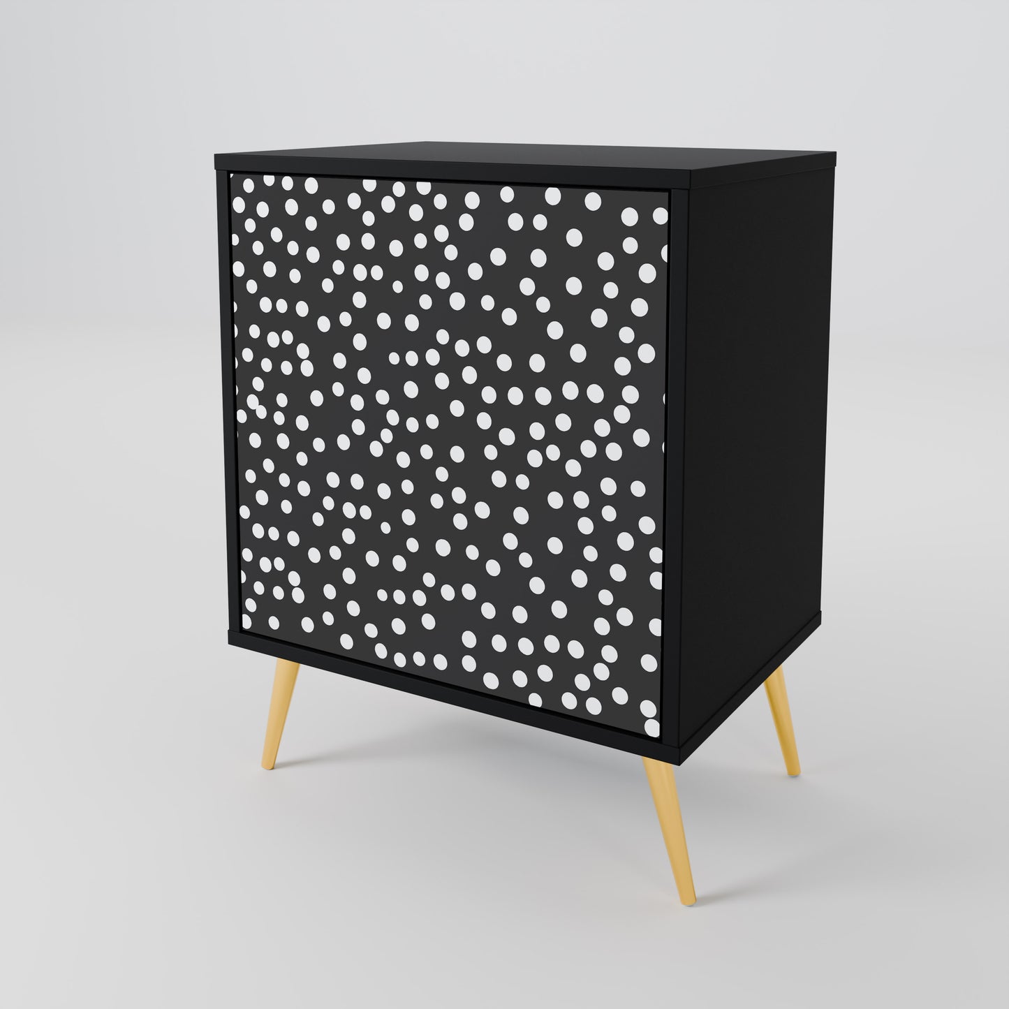 Credenza BLINDING LIGHTS a 1 anta con finitura nera