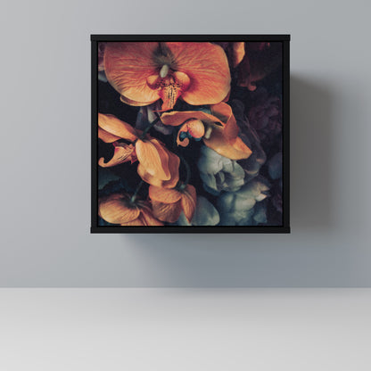 Credenza NEVERENDING BLOOM a 1 anta con finitura nera