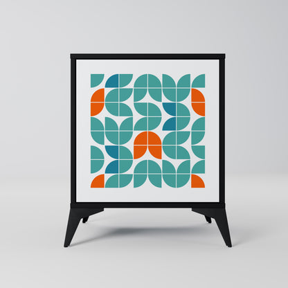 Credenza BE THE CHANGE a 1 anta con finitura nera