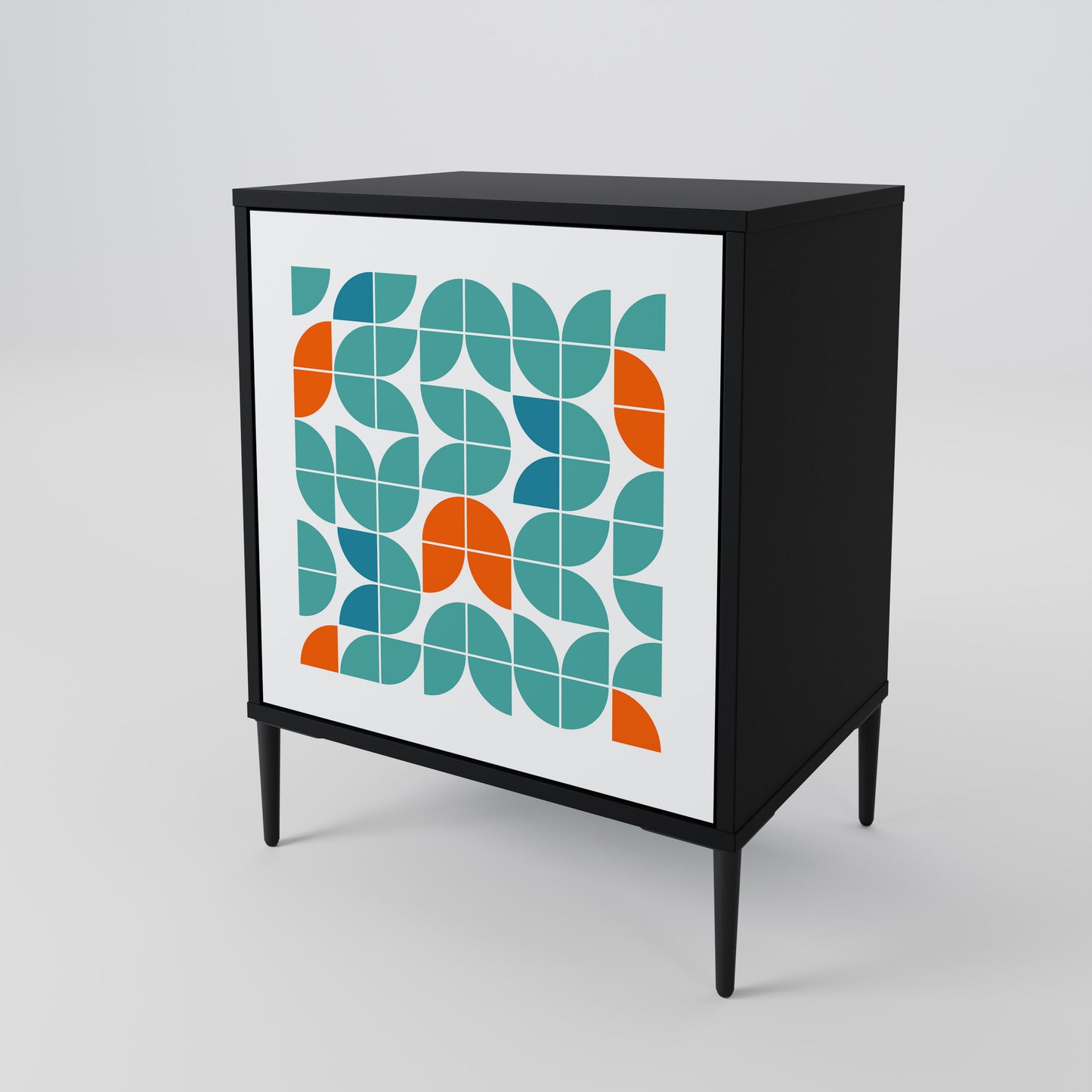 Credenza BE THE CHANGE a 1 anta con finitura nera