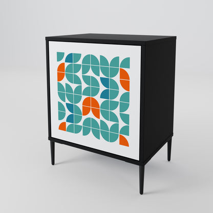 Credenza BE THE CHANGE a 1 anta con finitura nera