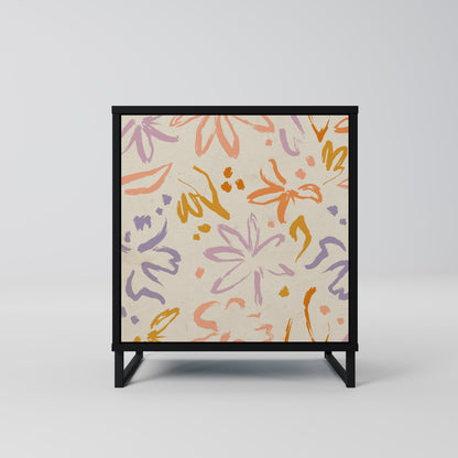 Credenza SPRING WHIMSY a 1 anta con finitura nera