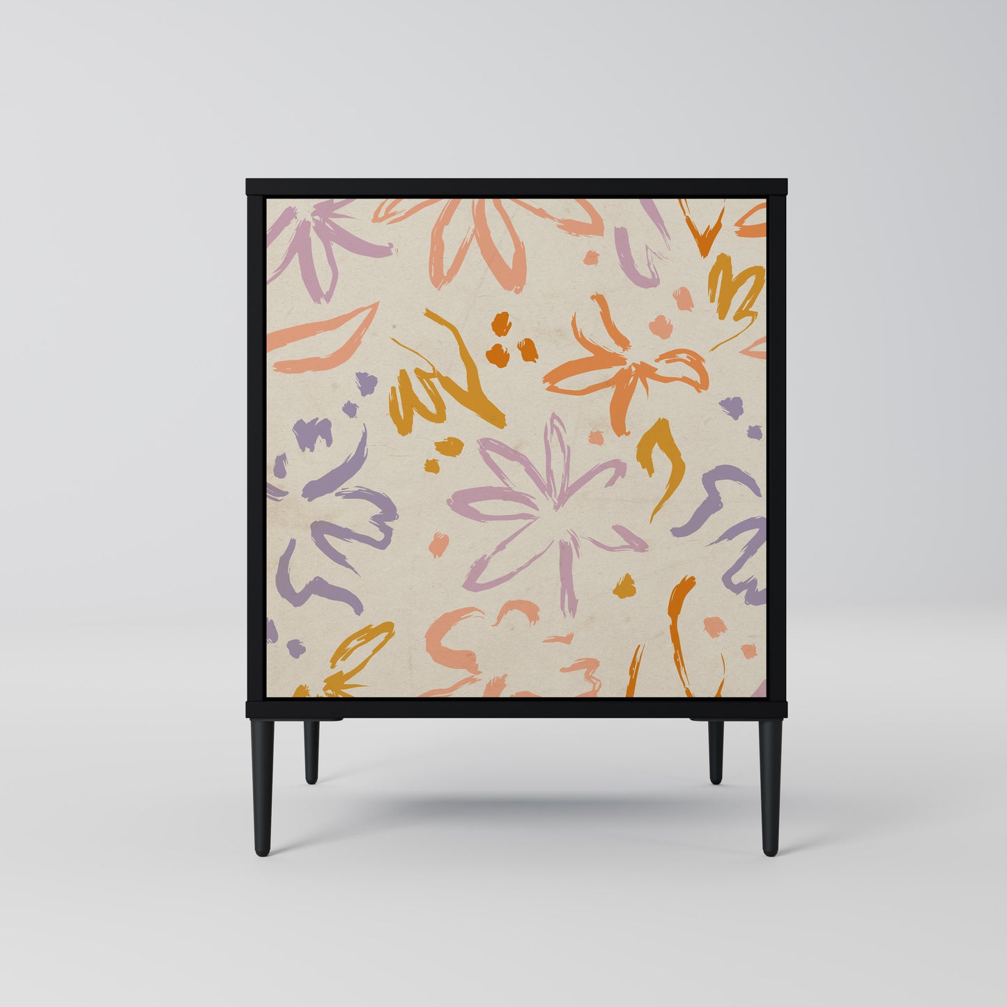 Credenza SPRING WHIMSY a 1 anta con finitura nera
