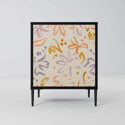 Credenza SPRING WHIMSY a 1 anta con finitura nera