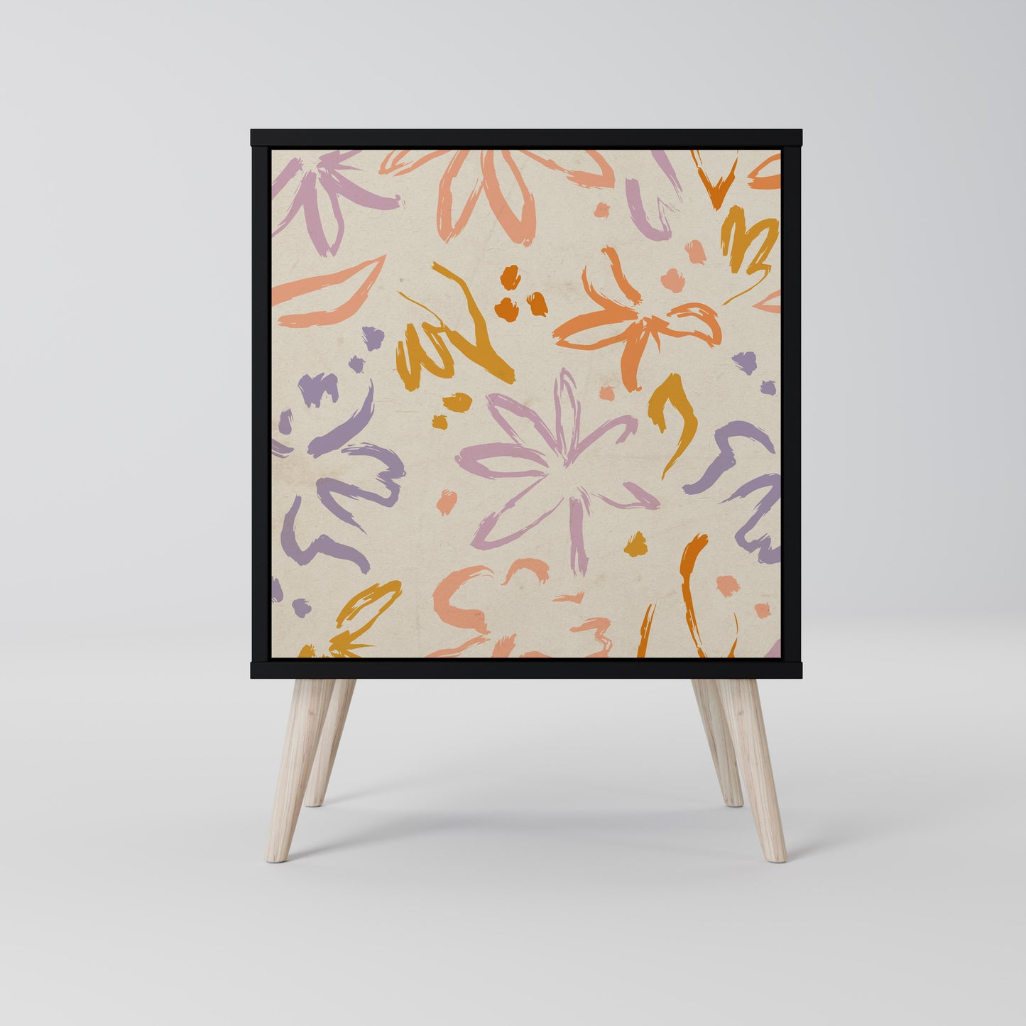 Credenza SPRING WHIMSY a 1 anta con finitura nera