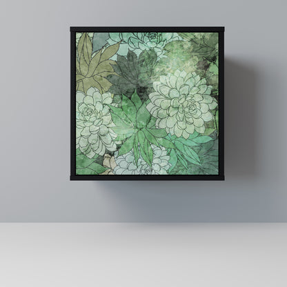 Credenza SUCCULENT CLUSTER a 1 anta con finitura nera