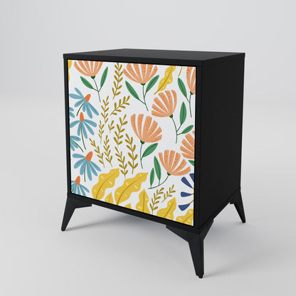 Credenza HELLO SPRING a 1 anta con finitura nera